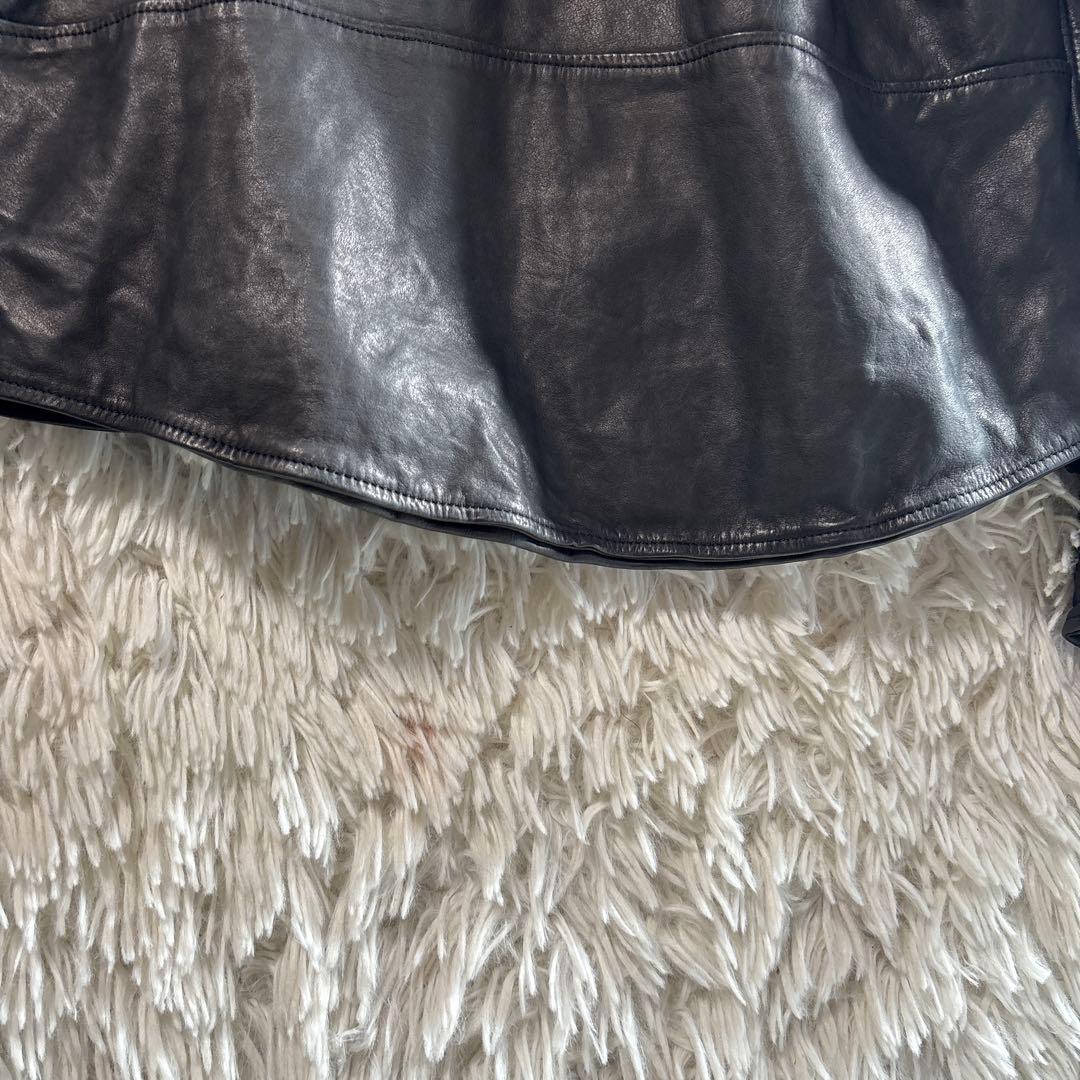 sisii シシ　レザーライダース　ジャケット　M ブラック　キルティング