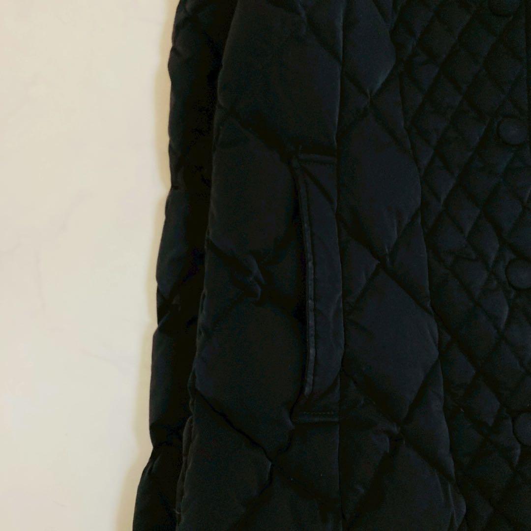タトラス　ベリーナ　ラクーンファー　キルティング　ダウンコート　黒　02