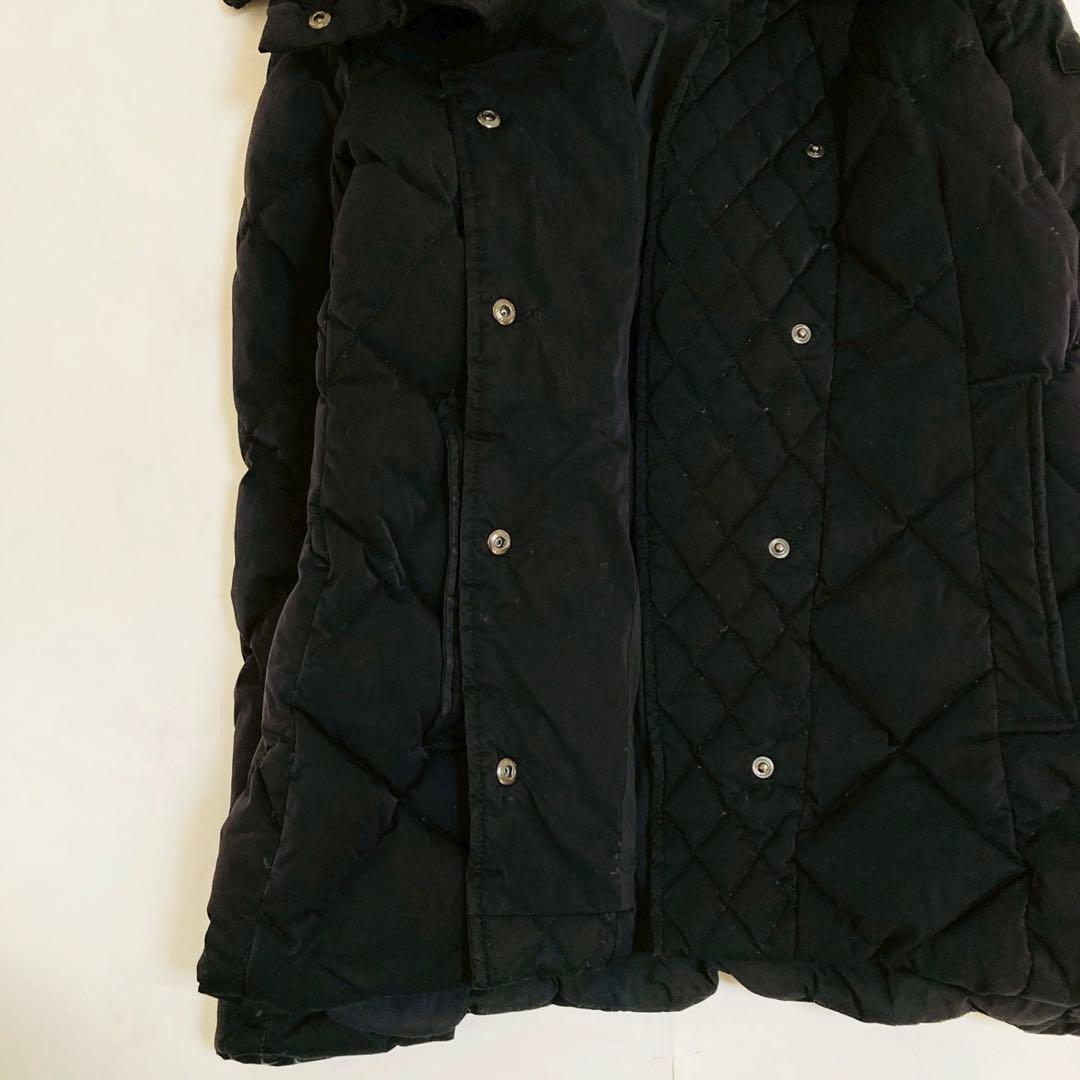 タトラス　ベリーナ　ラクーンファー　キルティング　ダウンコート　黒　02