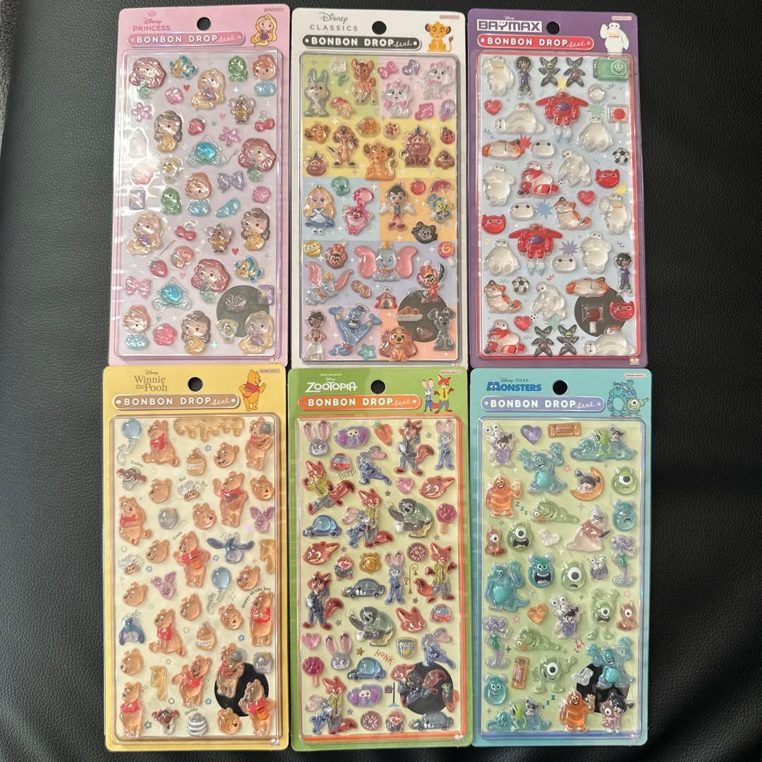【正規品】ボンボンドロップシール　ディズニー　第2弾　6種類　値下げ中