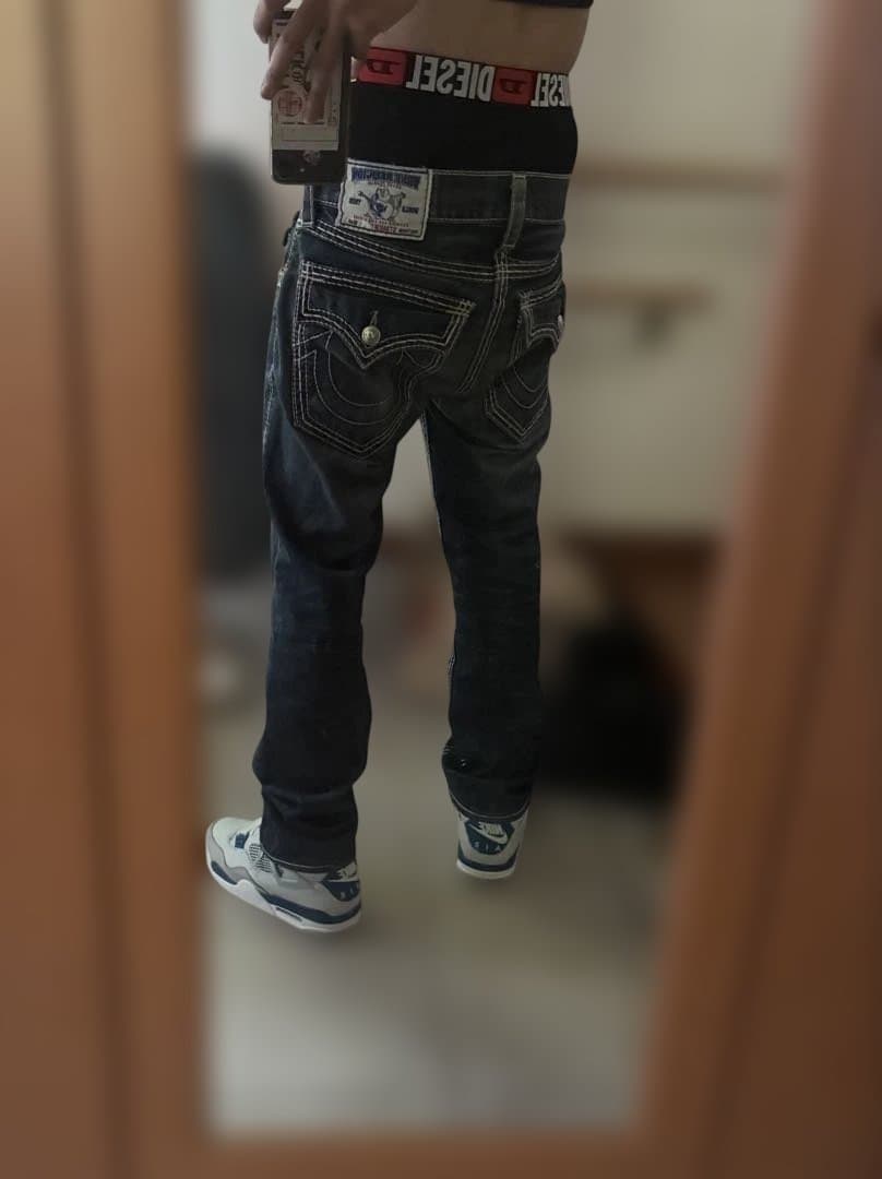 トゥルーレリジョン デニムパンツ ステッチ 29 USA製 io DADA