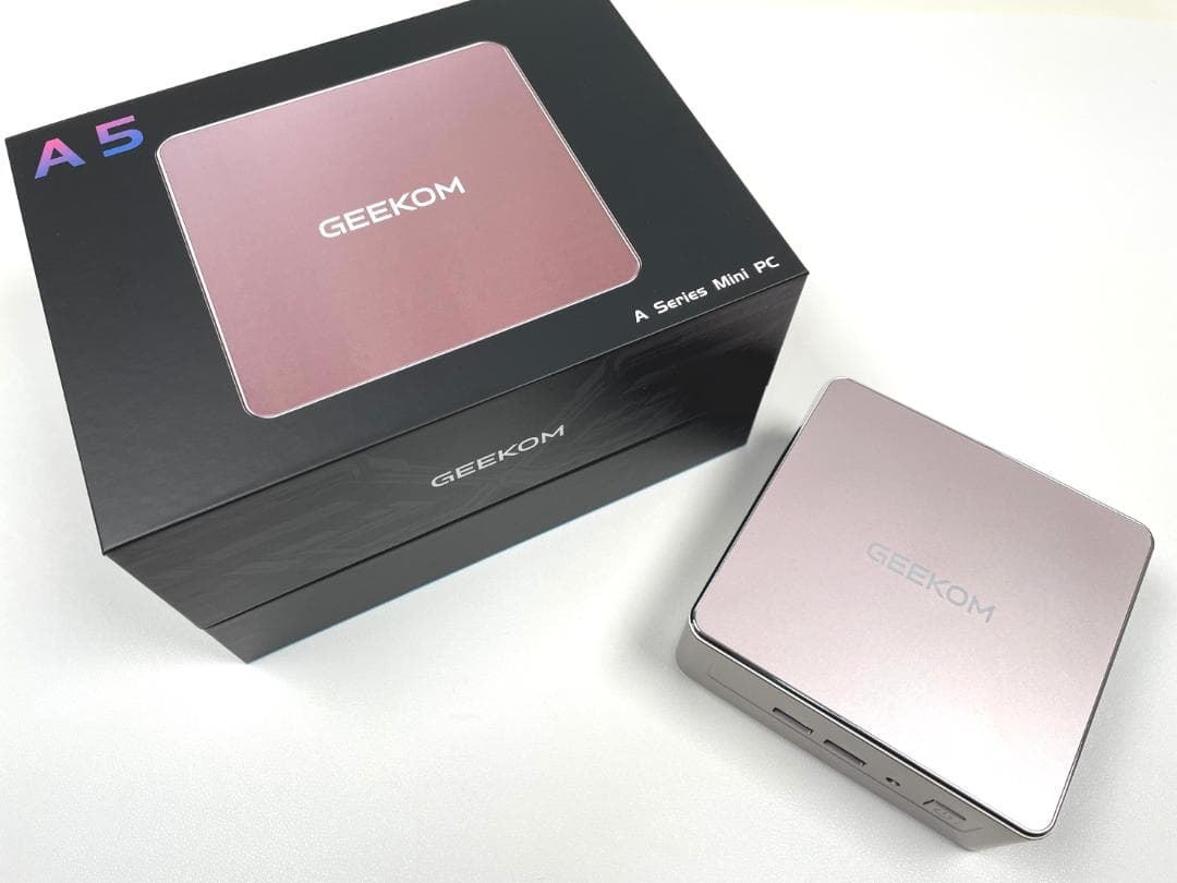 使用短め GEEKOM A5 ミニPC ／ Ryzen 5 7430U