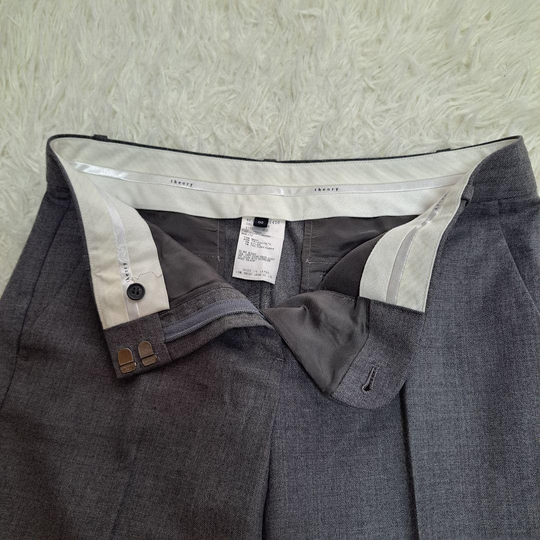 【Theory】ライトサキソニー ジャケット パンツ セットアップスーツ　グレー