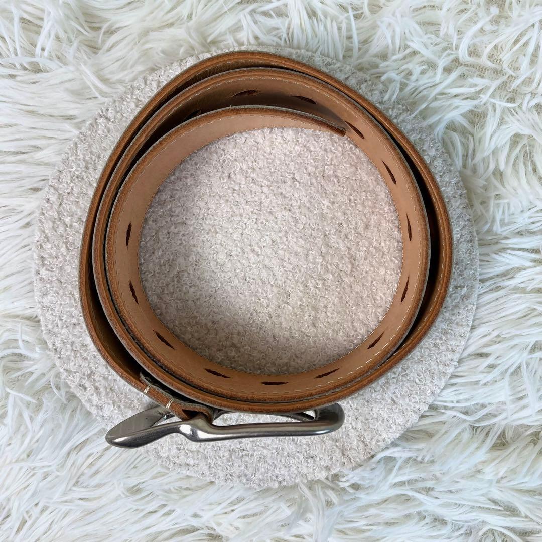 未使用級　Y's　ヨウジヤマモト　レザーベルト　日本製　アッシュブラウン