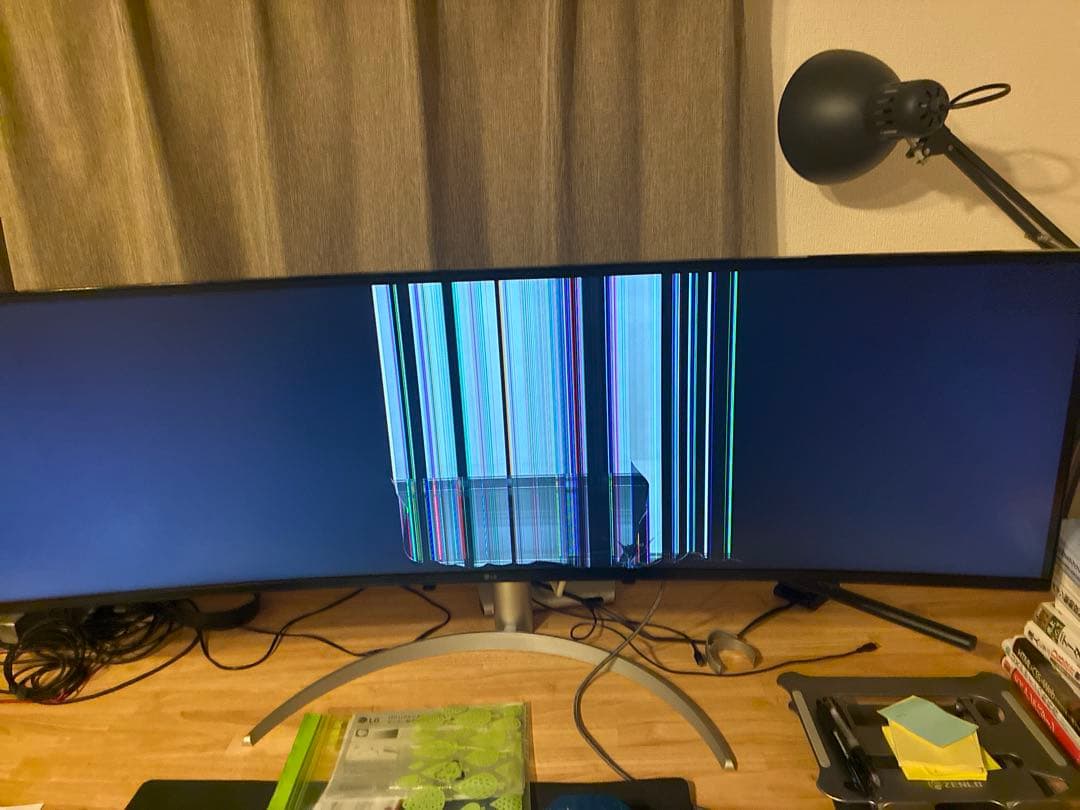 [ジャンク品] LG 49インチ ウルトラワイドモニター 49WQ95C-W