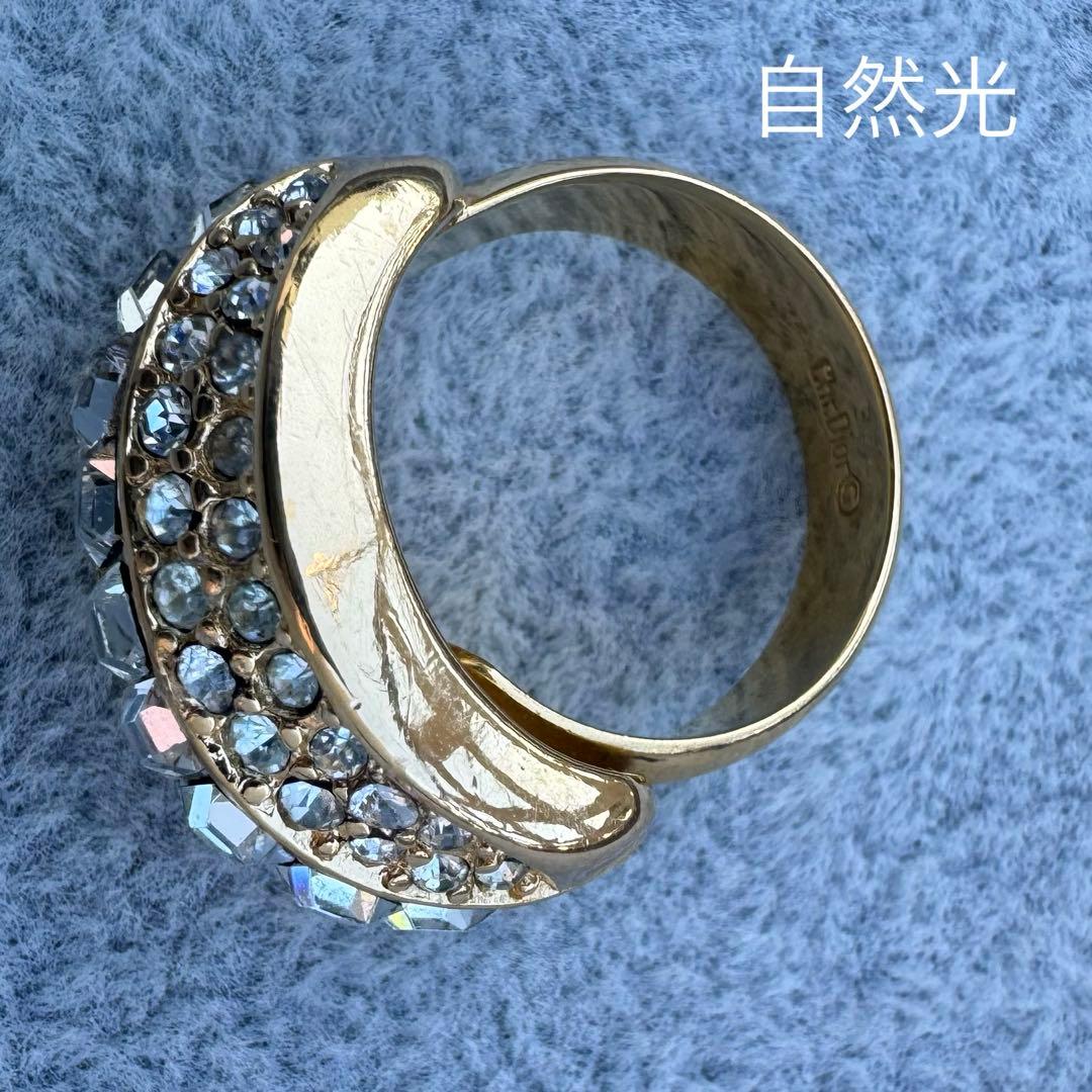 【希少】Diorヴィンテージ リング ゴールド フリーサイズ 現状12号#145