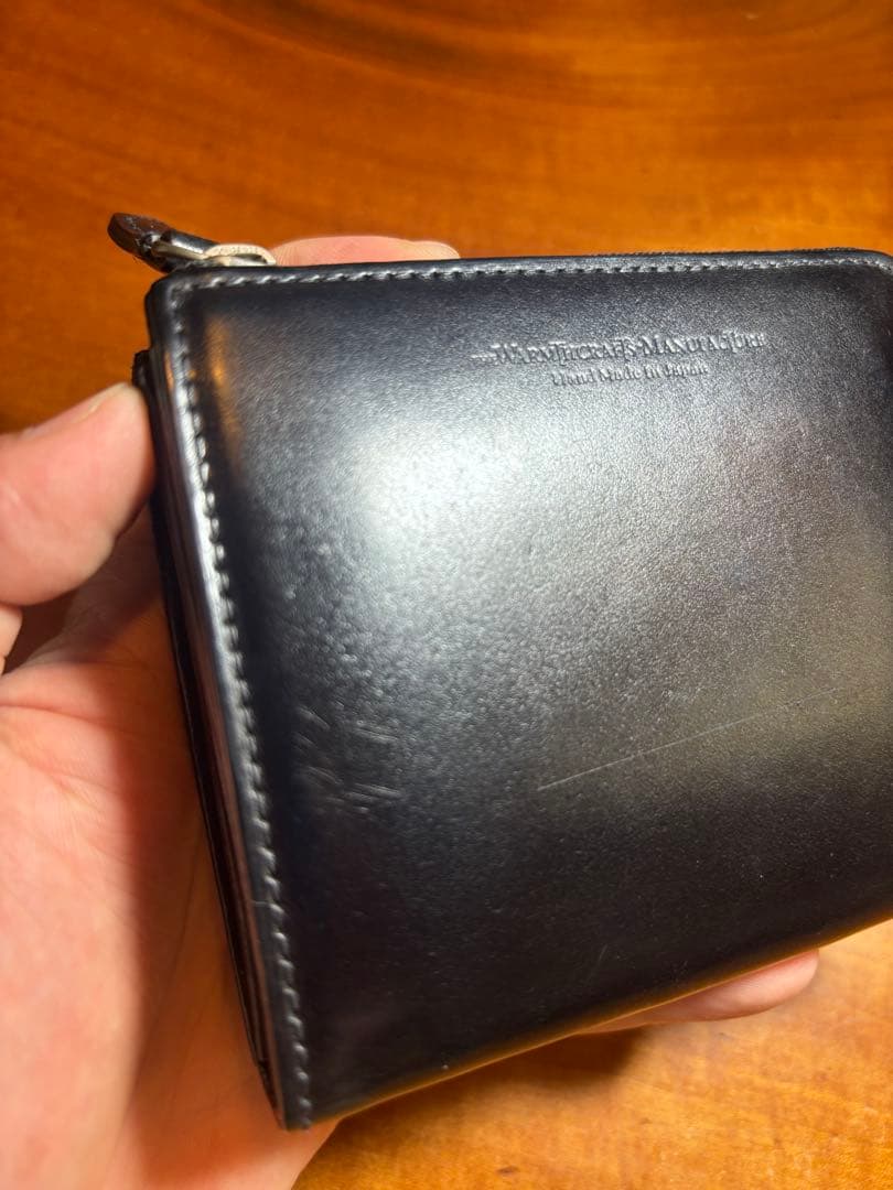 WARMCRAFTS MANUFACTURE L字ファスナー財布 ネイビー