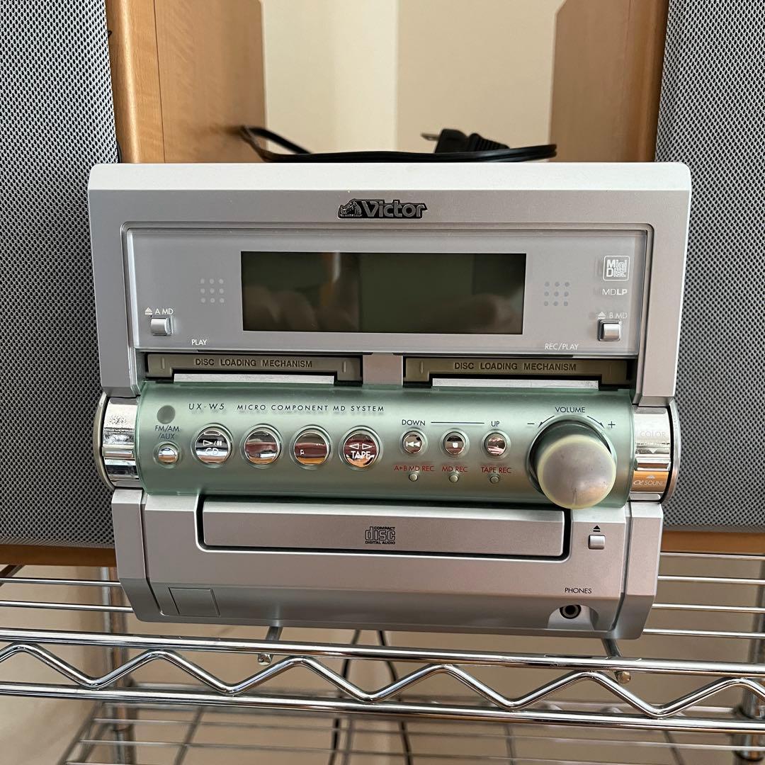 【リモコン・説明書付き】Victor コンポ(MD、CD、カセット)