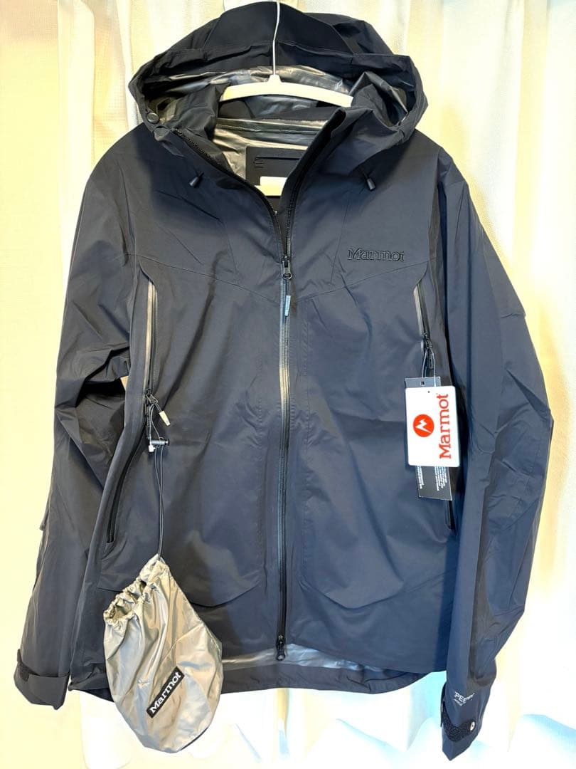 【タグ付き新品未使用】Marmot テトラジャケット ブラック M 軽量シェル