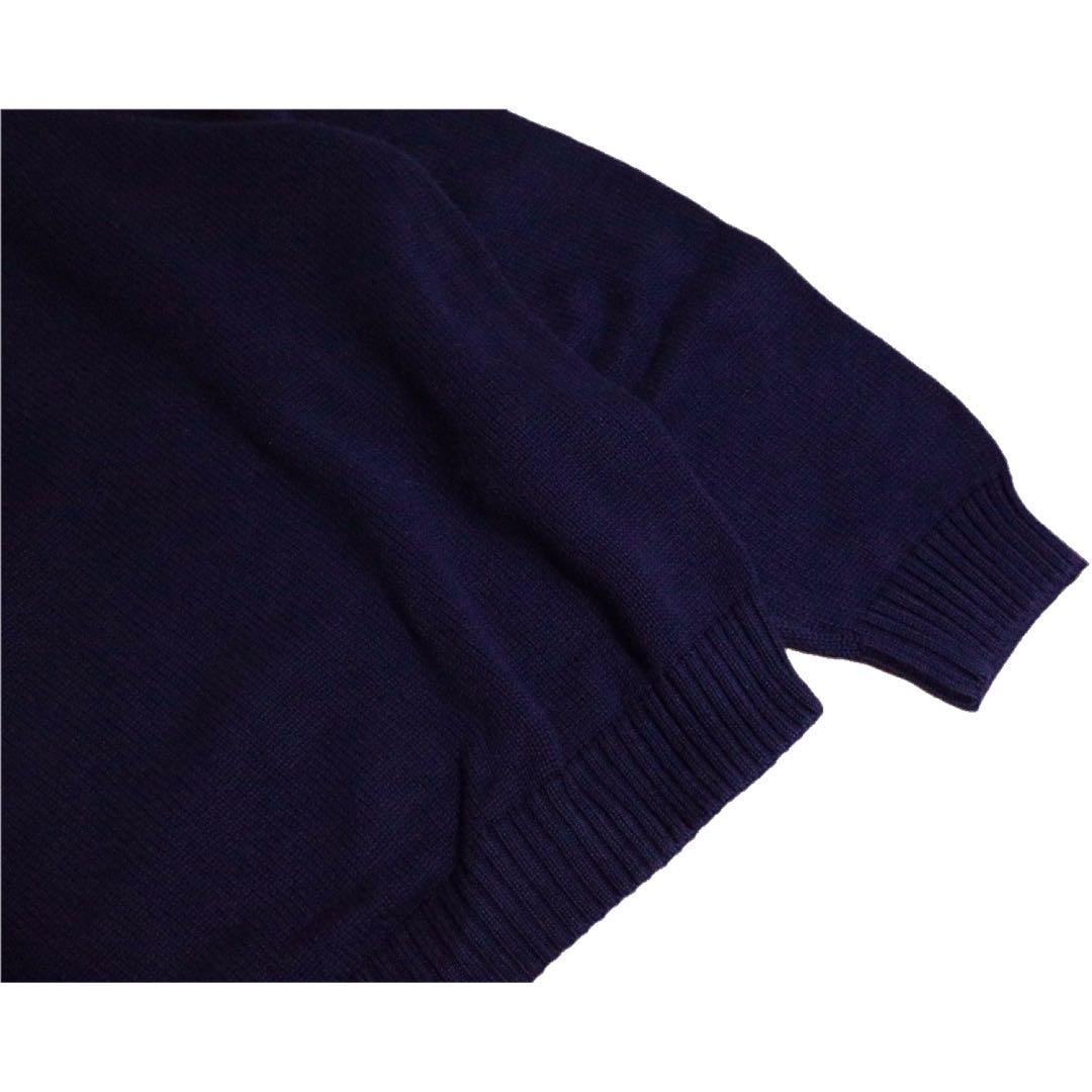 90s LAND'SEND ドリフターセーター　USA製 ネイビー