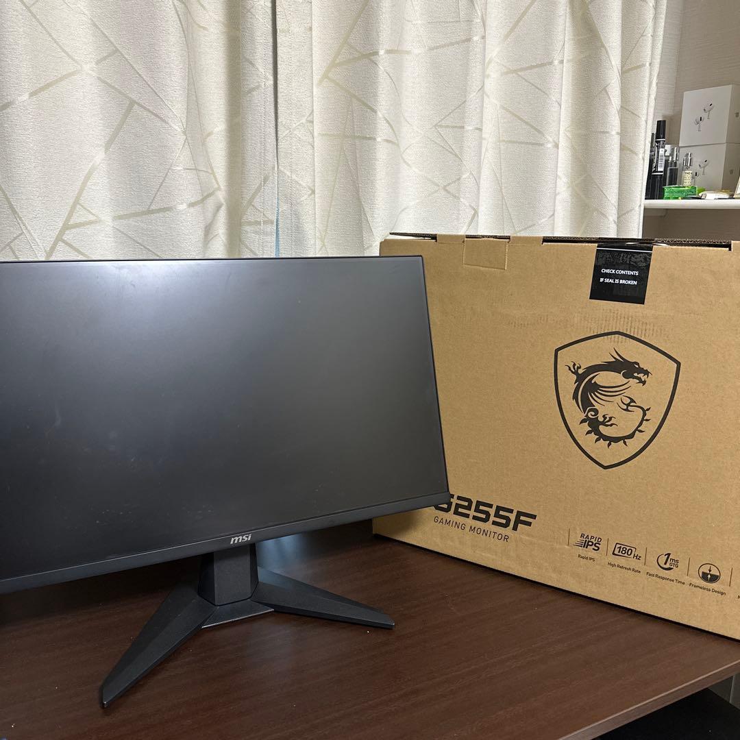 MSI G255F ゲーミングモニター 180hz 25インチ　おまけ付