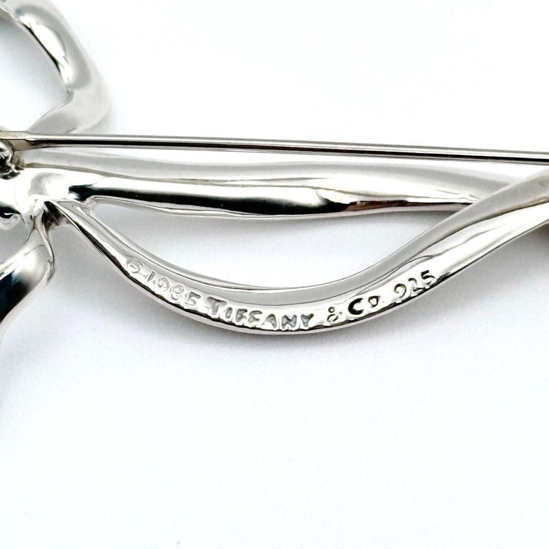 TIFFANY　ティファニー　リボン　ブローチ　ラージ　シルバー　Ag925