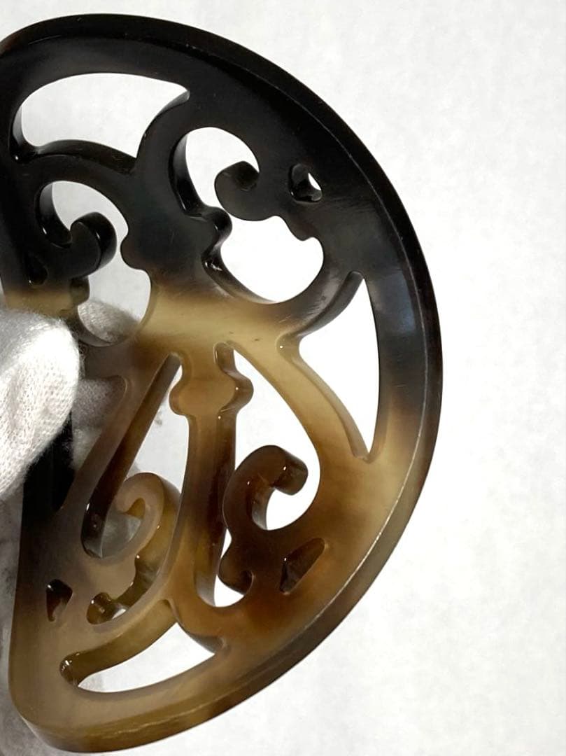 HERMES エルメス　ロカイユ　バッファローホーン　かんざし　ヘアアクセサリー