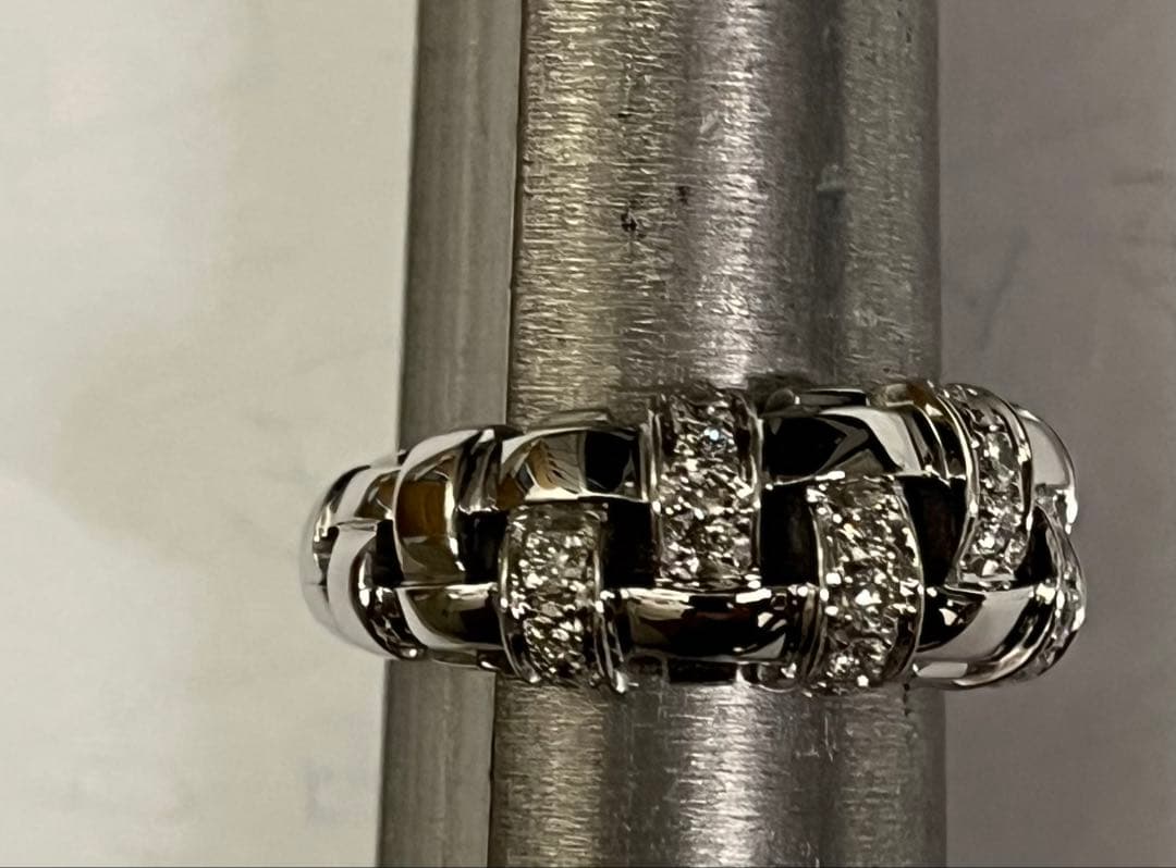 Tiffany & Co. ダイヤ　ウォーブンリング　ホワイトゴールド　10号