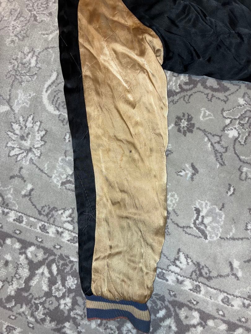 山*田様 50's スカジャン　真鍮YKK回転式　鷹×日本地図 リバーシブル