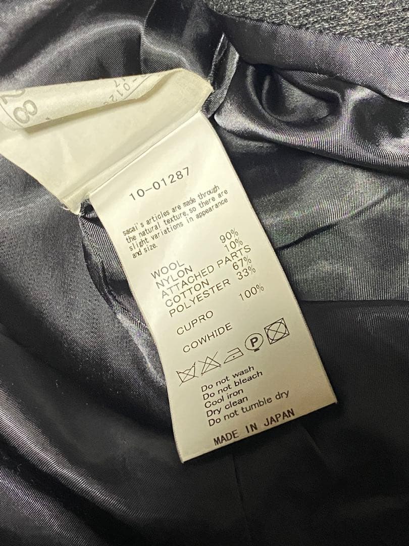 sacai 変形ダッフルコート フレア袖