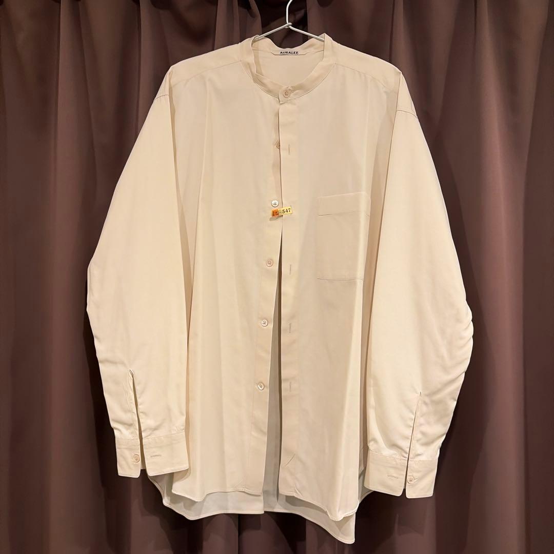 トップス AURALEE WASHED FINX TWILL BIG SHIRTS / 5