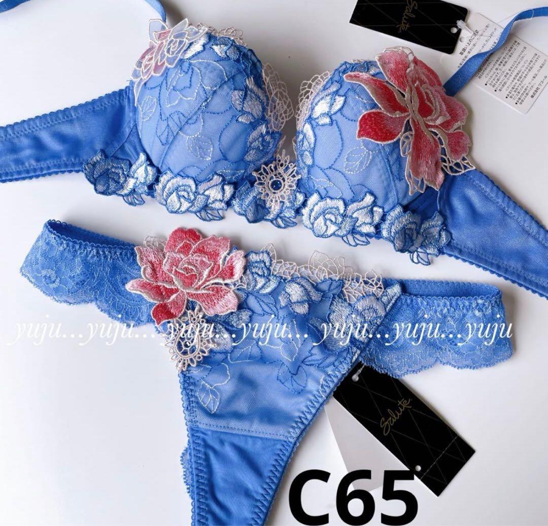 ワコール/サルート 76G p-upブラ TバックC65