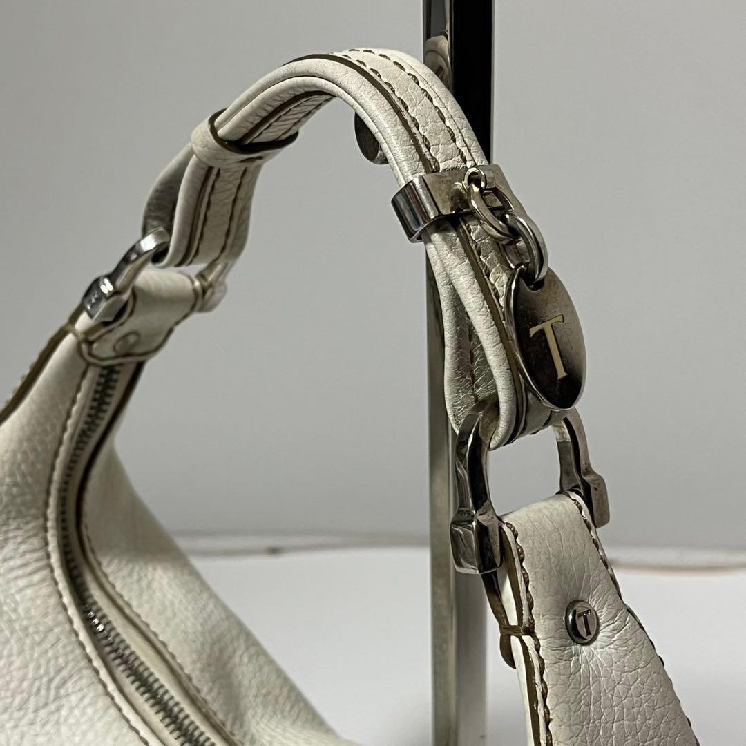 ✨極美品✨　TOD’S トッズ ハンドバッグ　ホワイト　マルチポケット