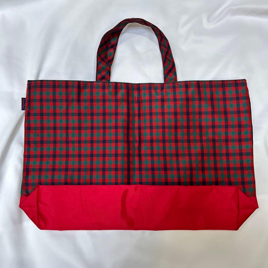 ファミリア familiar トートバッグ レッスンバッグ かばん 赤