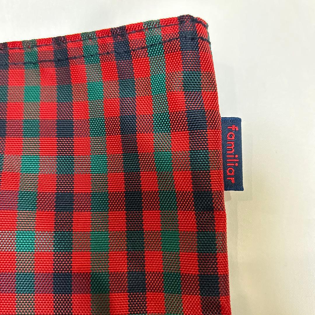 ファミリア familiar トートバッグ レッスンバッグ かばん 赤