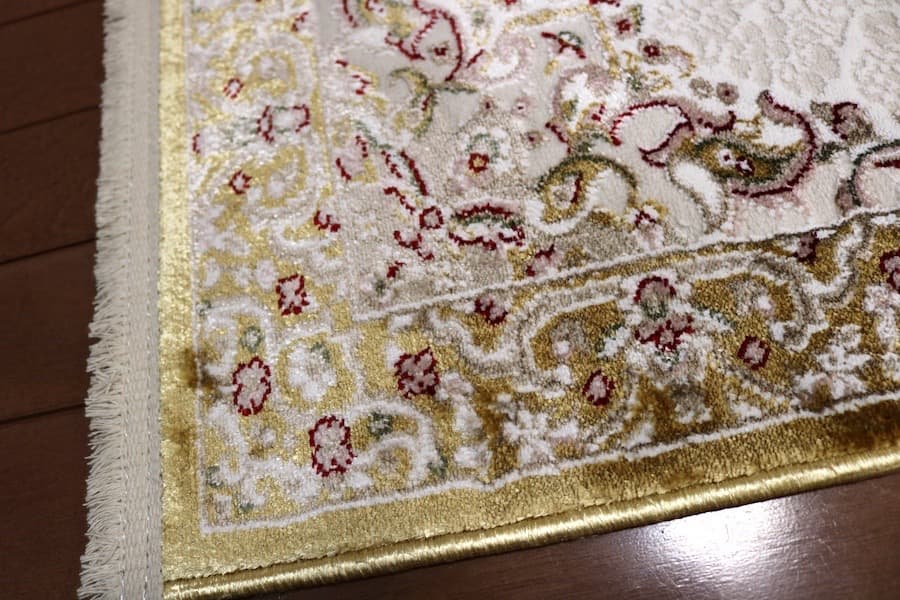 在庫処分価格！玄関マット ペルシャ柄絨毯79×154カーペット 金運アップ！？