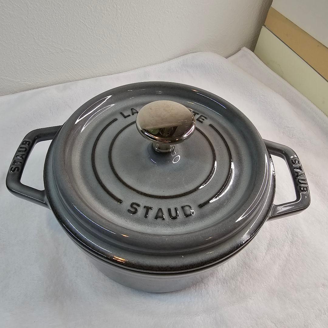 STAUB ストウブ LA COCOTTE 鉄物 両手鍋16CM グレー