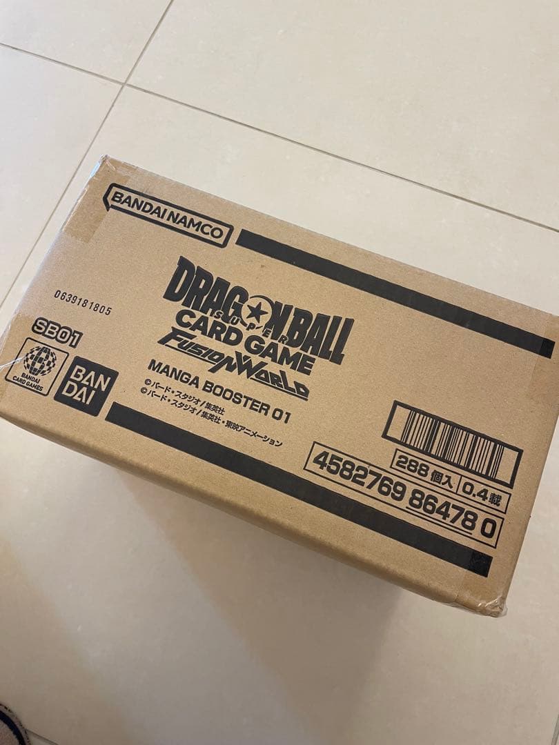 【未開封】ドラゴンボール マンガブースター01 カートン フュージョンワールド