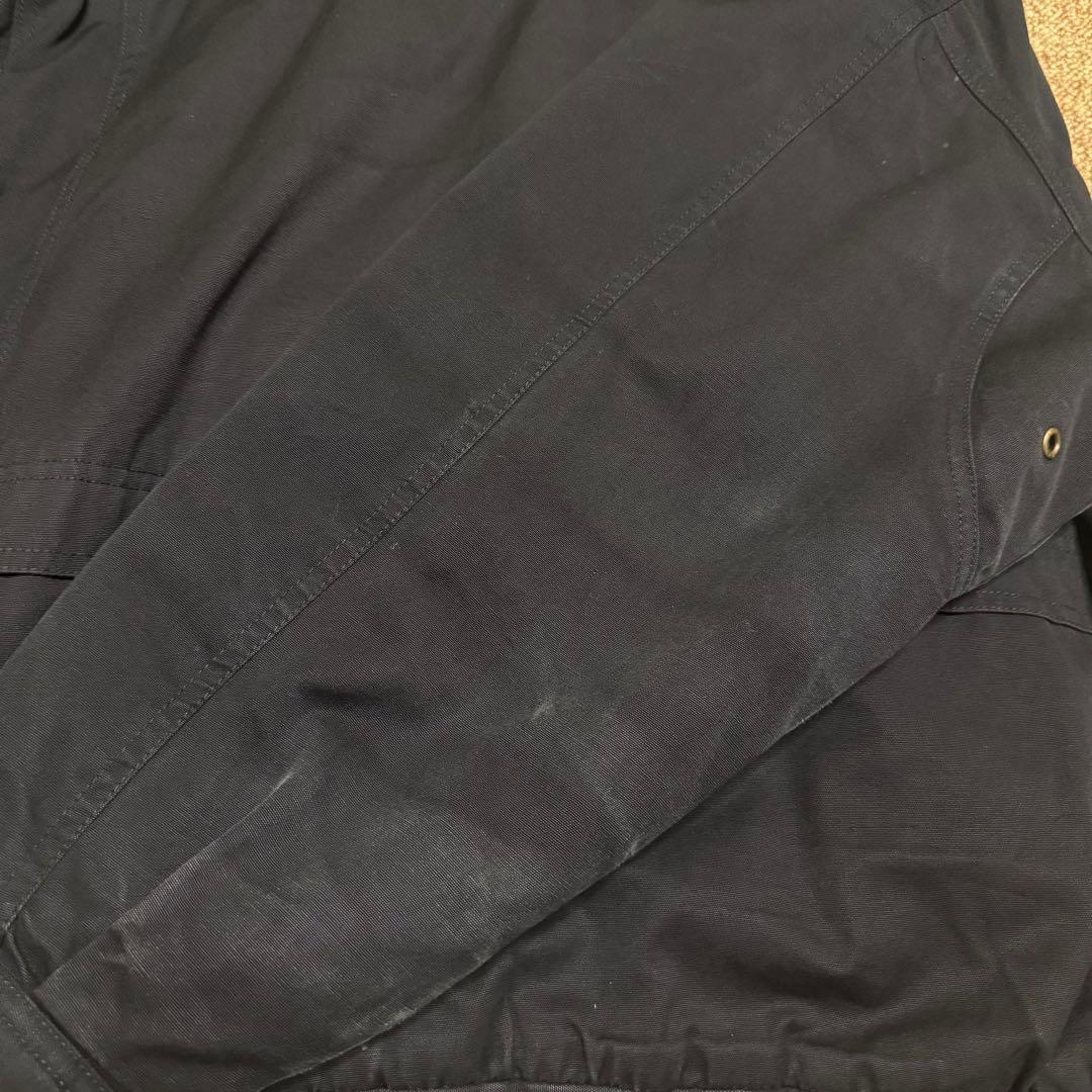 MIRAGE 短丈　襟レザー　ドリズラージャケット　中綿入り　ヴィンテージ