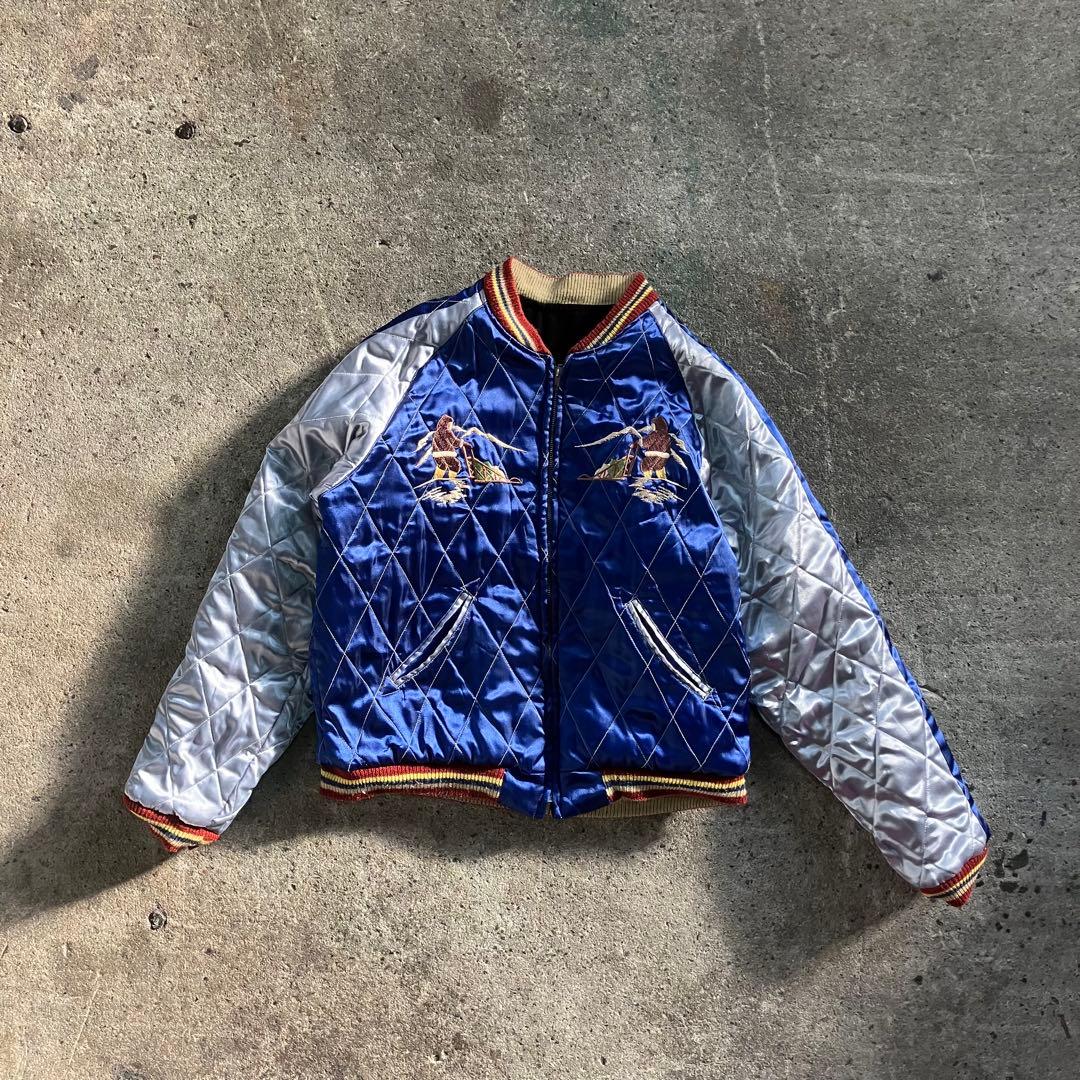 テーラー東洋 別珍 アラスカ ブラック スカジャン 鷹鷲 TT10496