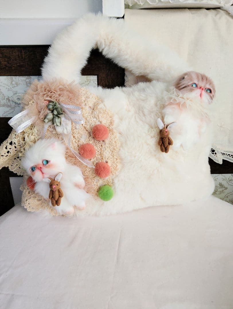 ベビー猫ちゃんのファーバッグ❤エキゾチック❤子猫ちゃん❤