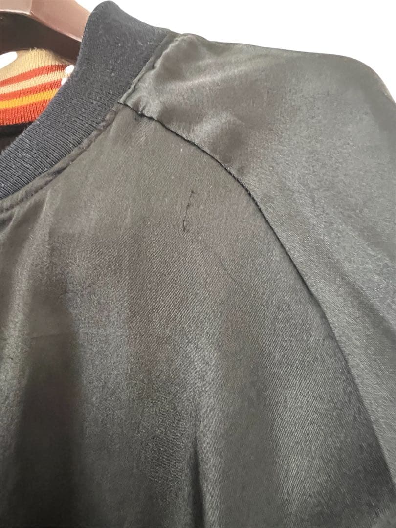 別珍　希少　ピークドイエロー　総刺繍スカジャン