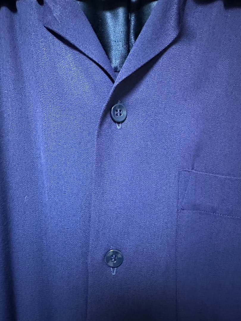 50s レーヨンシャツ ネイビー 15