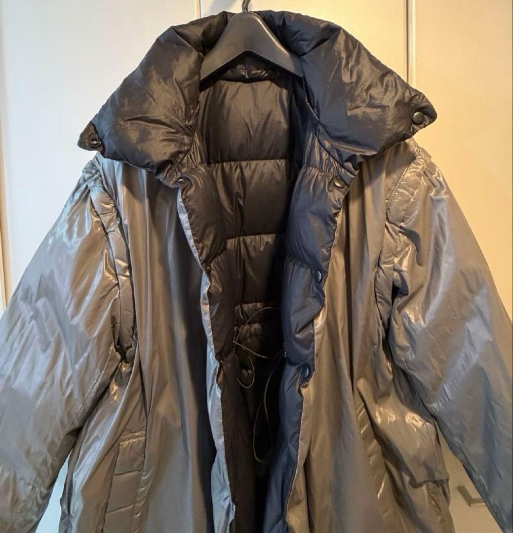 MAISON SPECIAL リバーシブル ダウンコート オーバーチュニック 黒