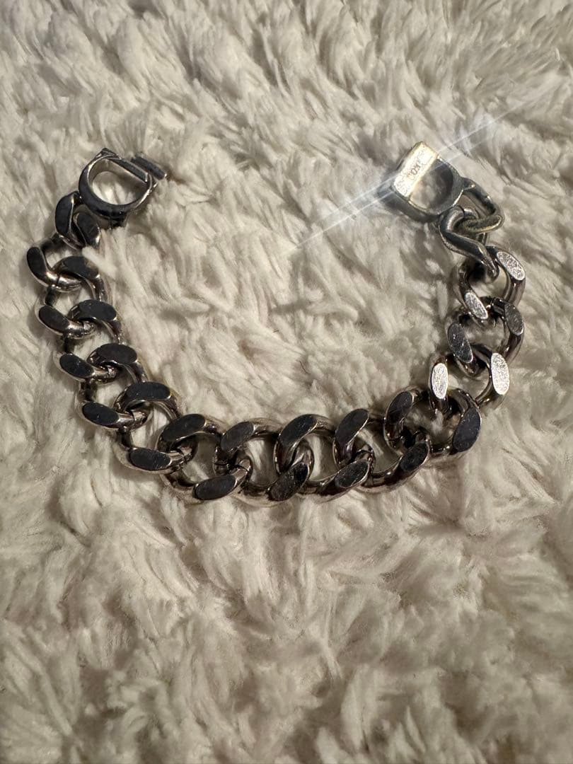 Dior シルバーチェーンブレスレット