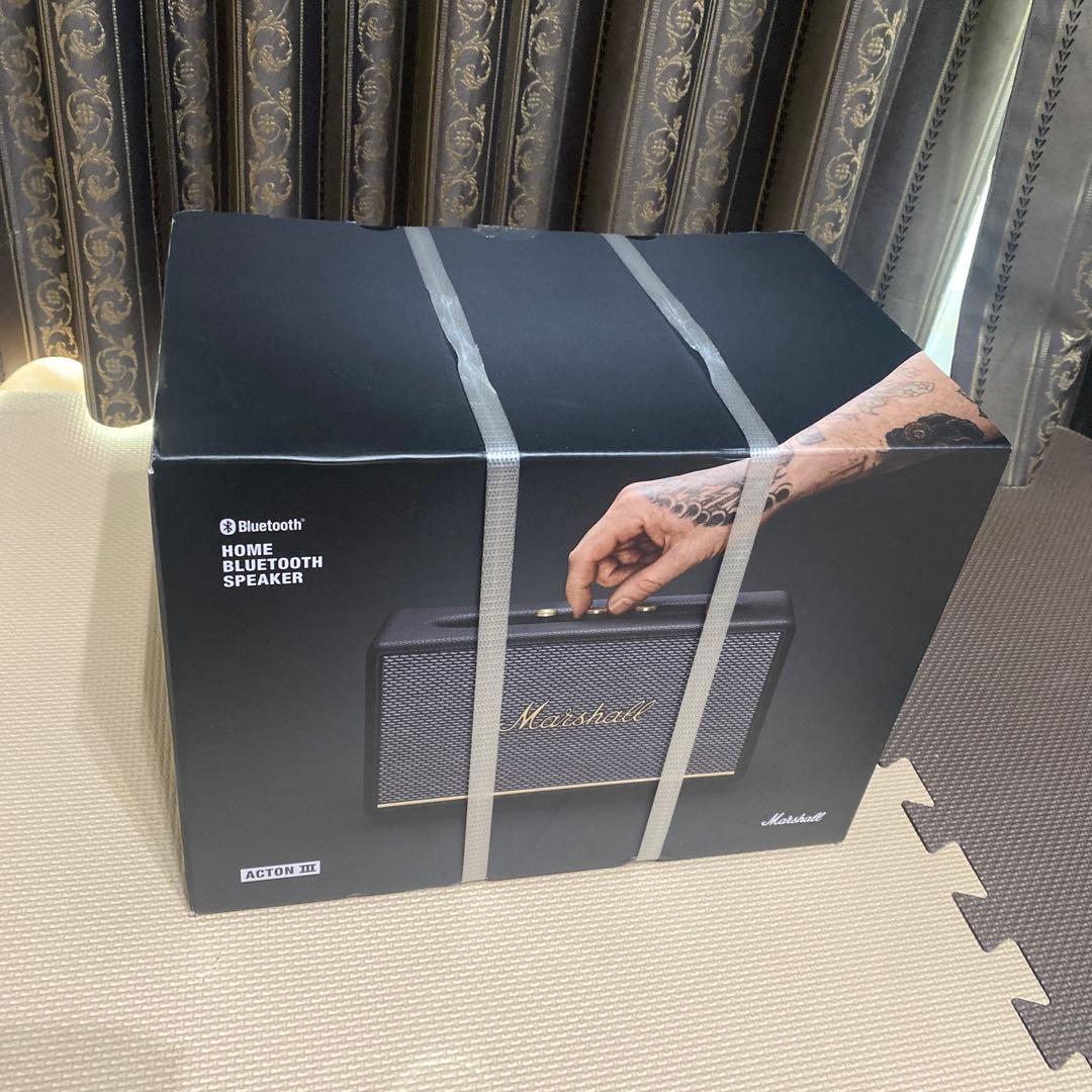 新品未使用品Marshall Acton III ブラック ワイヤレススピーカー