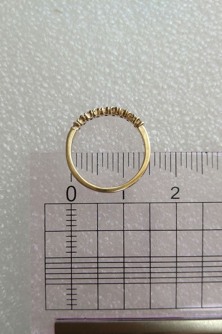 agete アガット K10 ダイヤモンド（0.09）・ピンキーリング（4号）