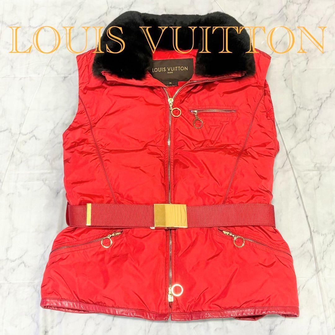 【極美品】LOUIS VUITTON ルイヴィトン ダウンベスト LVロゴ