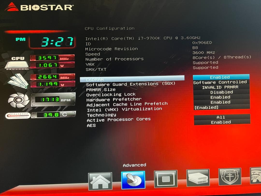 【動作確認済】i7 9700K＋TB360-BTC PRO 2.0＋メモリセット