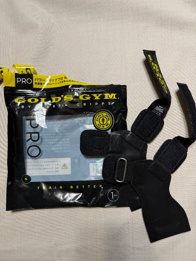 Gold’s gym パワーグリッププロ　新品　S