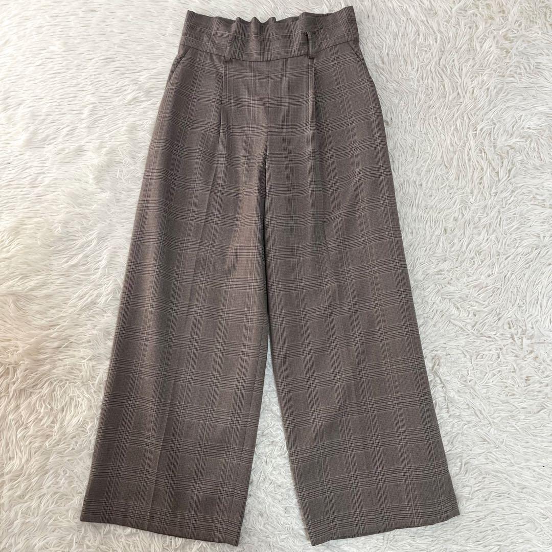 【美品】グリーンレーベルリラクシング　グレンチェック　セットアップ　スーツ