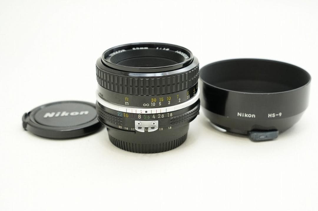 純正フード付き 単焦点　Nikon Ai NIKKOR 50mm F1.8