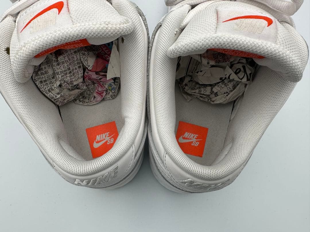 NIKE SB DUNK LOW PRO ”TRIPLE WHITE\"26.5