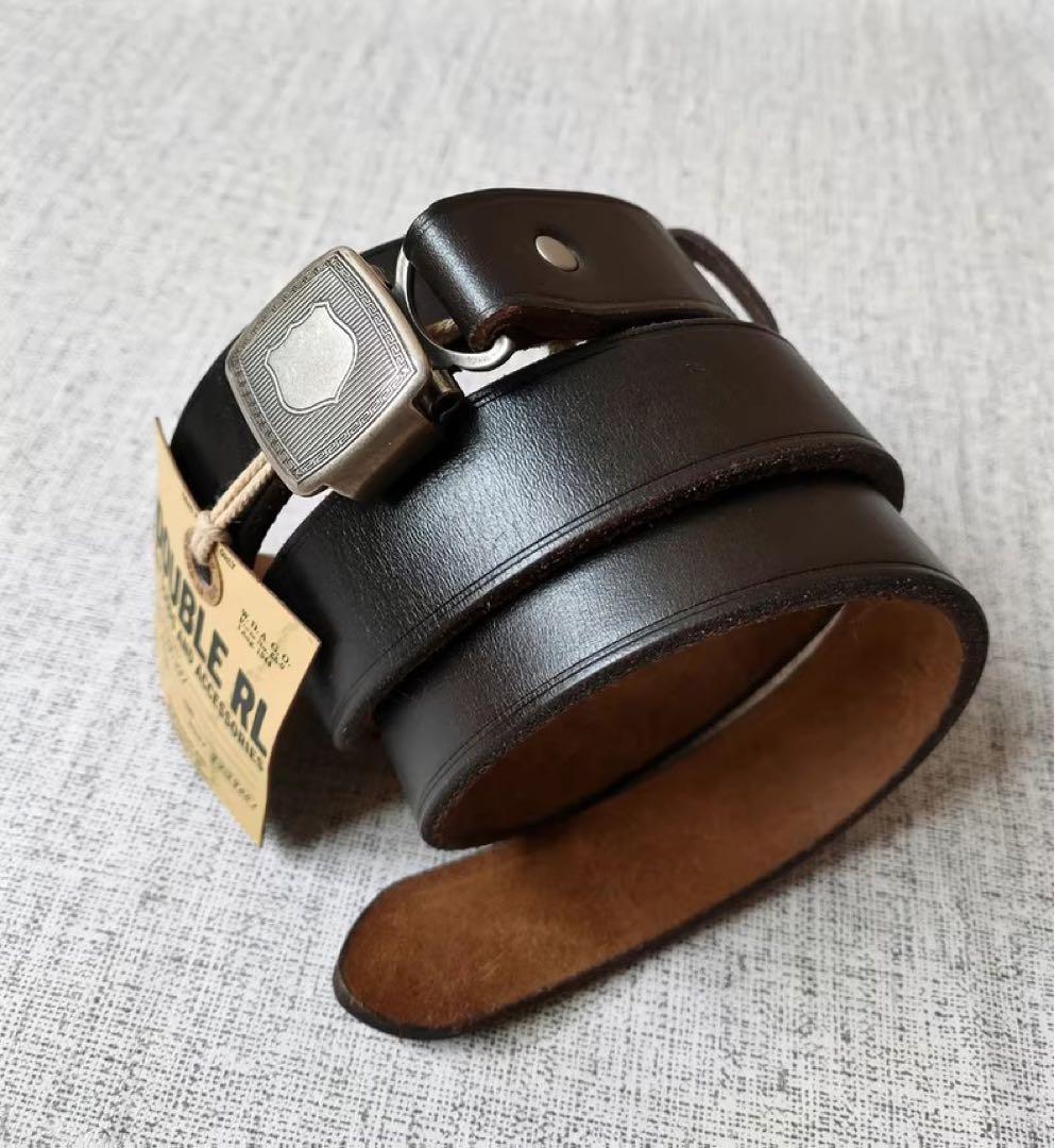 RRL レザー ベルト 34サイズ ブラック
