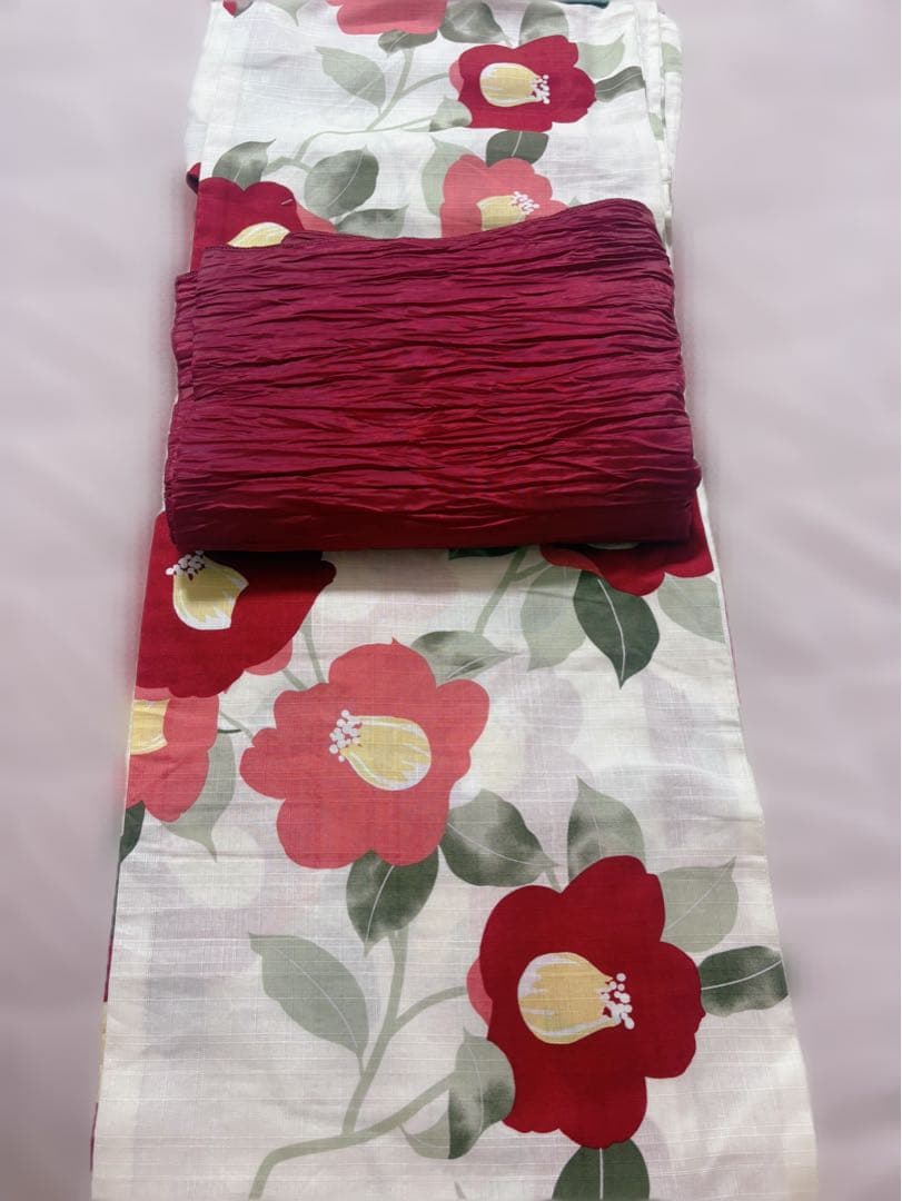 sugar Rちゃん 古典レトロ椿浴衣【3点セット】