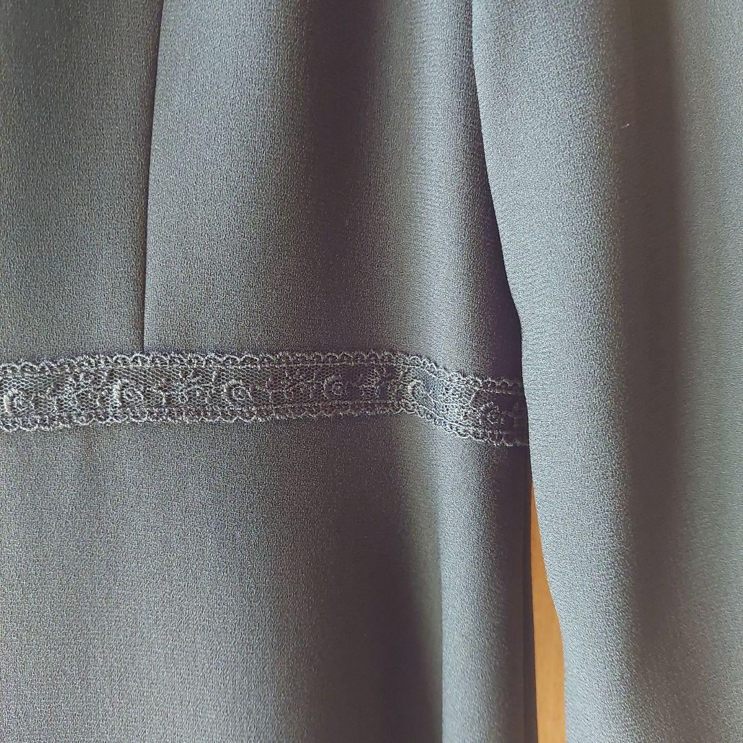 シマウマ　ブラックフォーマル13号ロング丈スカート