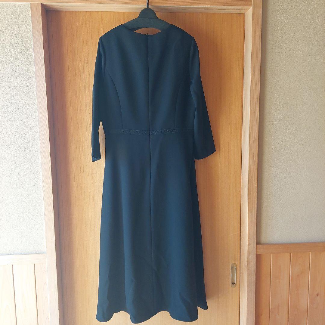 シマウマ　ブラックフォーマル13号ロング丈スカート