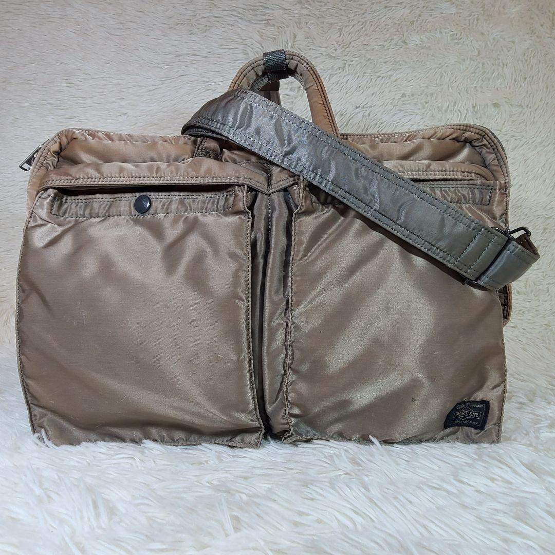 希少【PORTER】ポーター　セージグリーン　3way ビジネスバッグ　リュック