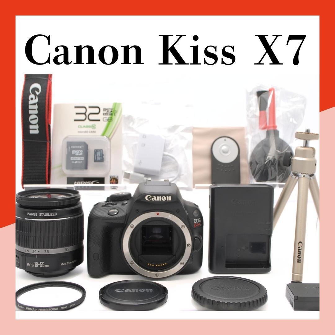 S数5973枚⭐美品 Canon Kiss X7 超軽量 タッチ操作 スマホ転送