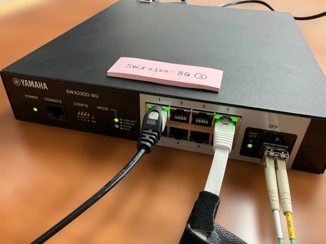 YAMAHA SWX2300-8G L2スイッチ③